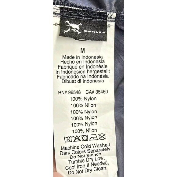 Oakley Women's Luxe Anorak 1/4 Zip Pullover Windbreaker Jacket Blue Indigo M - Picture 10 of 10